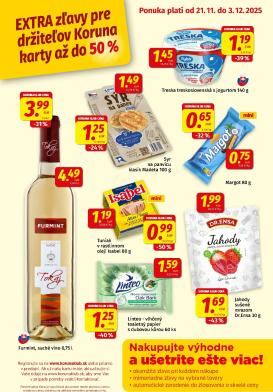 koruna - Leták Koruna - Klub Plagát platný od 21.11. do 03.12.