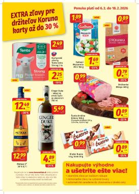 koruna - Leták Koruna - Klub platný od 06.02.2026 do 18.02.2026