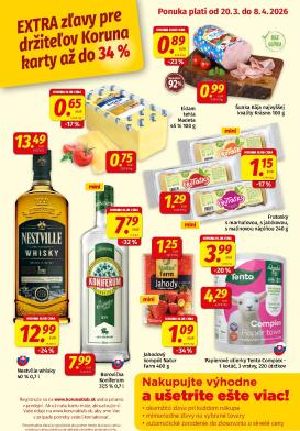 koruna - Leták Koruna - Klub platný od 20.03.2026 do 08.04.2026