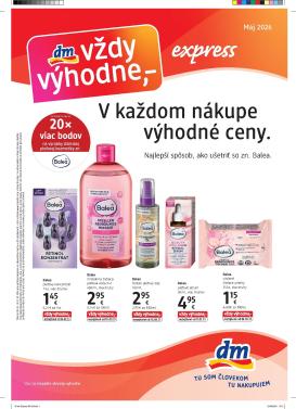dm-drogerie - Aktuálny dm drogerie - Express leták od piatku, 01.05.2026 do nedele, 31.05.2026