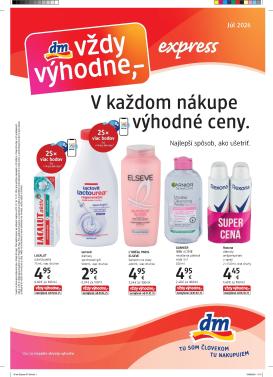 dm-drogerie - Aktuálny dm drogerie express leták od stredy, 01.07.2026 do piatku, 31.07.2026
