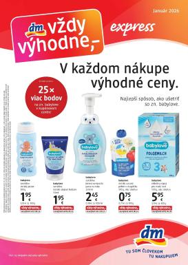 dm-drogerie - Leták dm drogerie - express platný od 01.01.2026 do 31.01.2026