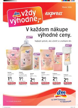 dm-drogerie - Leták dm drogerie - Express platný od 16.03.2026 do 31.03.2026