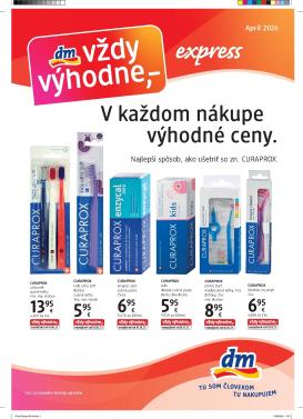 dm-drogerie - Aktuálny leták dm drogerie - Express od štvrtka, 16.04.2026 do štvrtka, 30.04.2026