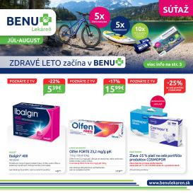 benu-lekaren - Leták BENU Lekáreň - Zdravé leto platný od 01.07. do 31.08.