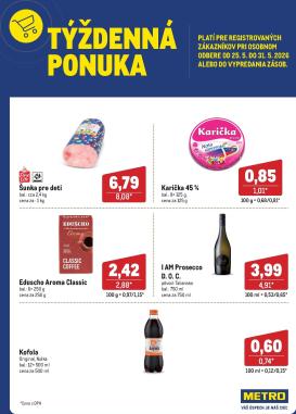 metro - Aktuálny Metro - Týždenná ponuka leták od pondelka, 25.05.2026 do nedele, 31.05.2026