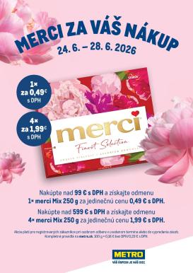 metro - Aktuálny Metro - B&G 6/2026 merci leták od stredy, 24.06.2026 do nedele, 28.06.2026