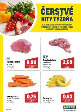 metro - Aktuálny Metro - Čerstvé hity týždňa leták od pondelka, 07.09.2026 do nedele, 13.09.2026