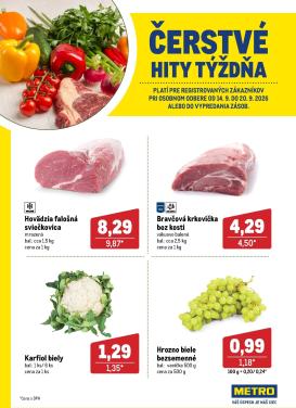 metro - Aktuálny Metro - Čerstvé hity týždňa leták od pondelka, 14.09.2026 do nedele, 20.09.2026