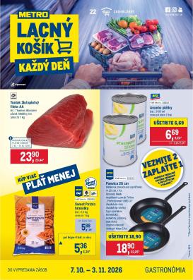 metro - Aktuálny Metro - Gastronómia leták od stredy, 07.10.2026 do utorka, 20.10.2026