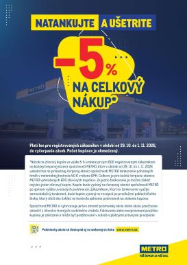 metro - Aktuálny Metro - Natankujte a ušetrite leták od štvrtka, 29.10.2026 do nedele, 01.11.2026