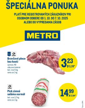 metro - Leták Metro - Špeciálna ponuka platný od 01.10. do 07.10.