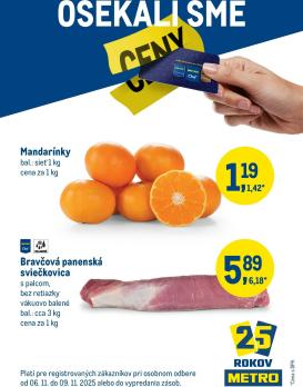 metro - Leták Metro - Víkendová ponuka platný od 06.11. do 09.11.