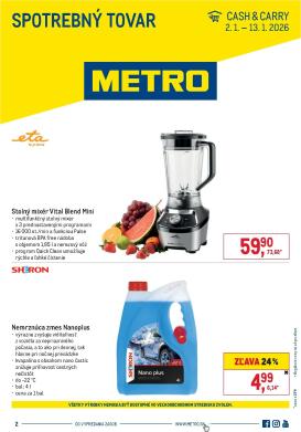metro - Leták Metro - Spotrebný tovar platný od 02.01. do 13.01.