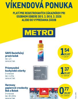 metro - Leták Metro - Víkendová ponuka platný od 05.03.2026 do 08.03.2026