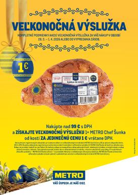 metro - Leták Metro - Veľkonoce platný od 28.03.2026 do 01.04.2026