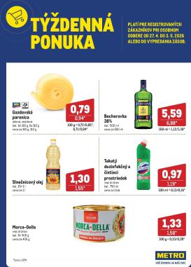 metro - Aktuálny leták Metro - Týždenná ponuka od pondelka, 27.04.2026 do nedele, 03.05.2026