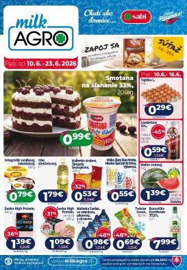 milk-agro - Nový Milk Agro leták od stredy, 10.06.2026 do utorka, 23.06.2026