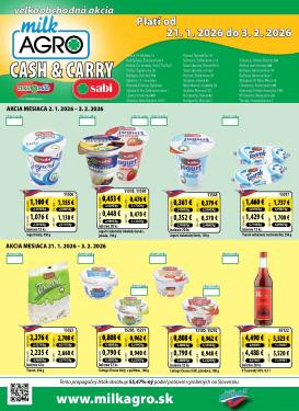 milk-agro - Leták Milk Agro - Cash & Carry platný od 21.01. do 03.02.