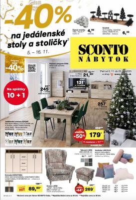 sconto-nabytok - Leták SCONTO nábytok platný od 05.11. do 25.11.