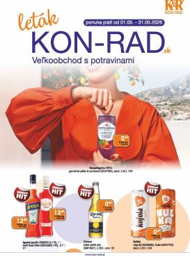kon-rad - Nový leták KON - RAD od piatku, 01.05.2026 do nedele, 31.05.2026