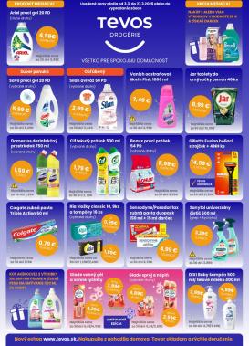 tevos-drogerie - Leták TEVOS drogérie platný od 03.03.2026 do 27.03.2026