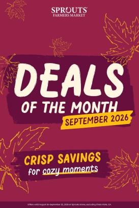 sprouts - Sprouts Monthly Ad - 08/26 - 09/30 2026