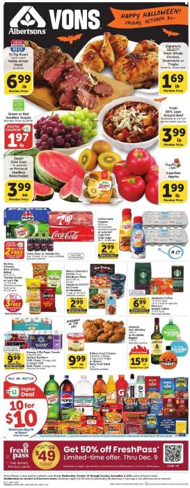 vons - Vons Weekly Ad - SoCal - 10/29 - 11/04 2025
