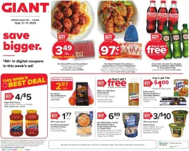 giant - Giant Weekly Ad - 09/05 - 09/11 2025