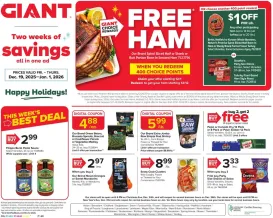 giant - Giant Weekly Ad - 12/19/2025 - 01/01/2026 2025