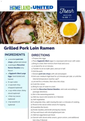 homeland - Homeland - Weekly Recipe - 09/16 - 09/22 2026