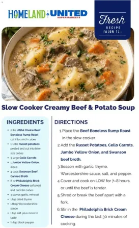 homeland - Homeland Weekly Recipe - 10/14 - 10/20 2026