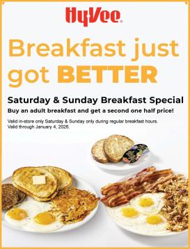 hyvee - HyVee Weekday Breakfast Special - 10/27/2025 - 01/04/2026 2025