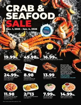 hyvee - HyVee Crab & Seafood Sale - 12/01/2025 - 01/05/2026 2025