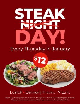 hyvee - HyVee Steak Day - 01/01 - 01/29 2026