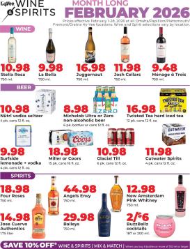 hyvee - HyVee Alcohol Flyer - 02/01 - 02/28 2026