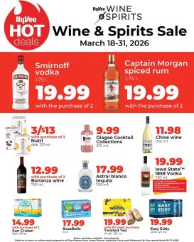 hyvee - HyVee Wine & Spirits Specials March - 03/18 - 03/31 2026