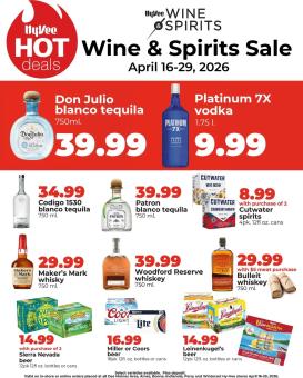 hyvee - HyVee Wine & Spirits Specials - 04/16 - 04/29 2026