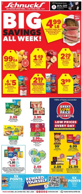 schnucks - Schnucks Weekly Print Ad - IN - 01/28 - 02/03 2026