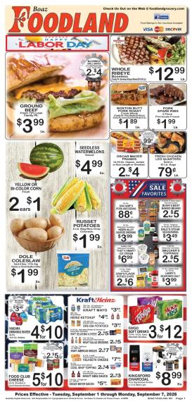foodland - Foodland Weekly Ad - 09/01 - 09/07 2026