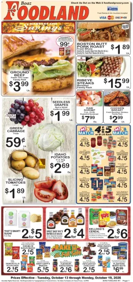 foodland - Foodland Weekly Ad - 10/13 - 10/19 2026