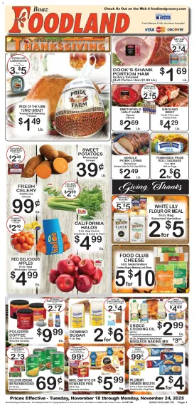 foodland - Foodland Weekly Ad - 11/18 - 11/24 2025