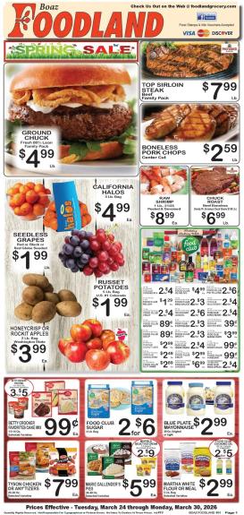 foodland - Foodland Weekly Ad - 03/24 - 03/30 2026