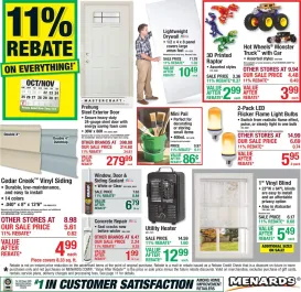 menards - Menards Weekly Ad - 10/22 - 11/01 2026