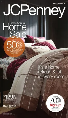 jcpenney - JCPenney Semi-Annual Home Sale - 10/06 - 11/06 2025