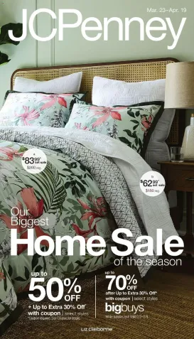jcpenney - JCPenney Our Biggest Home Sale of the Season - 03/23 - 04/19 2026