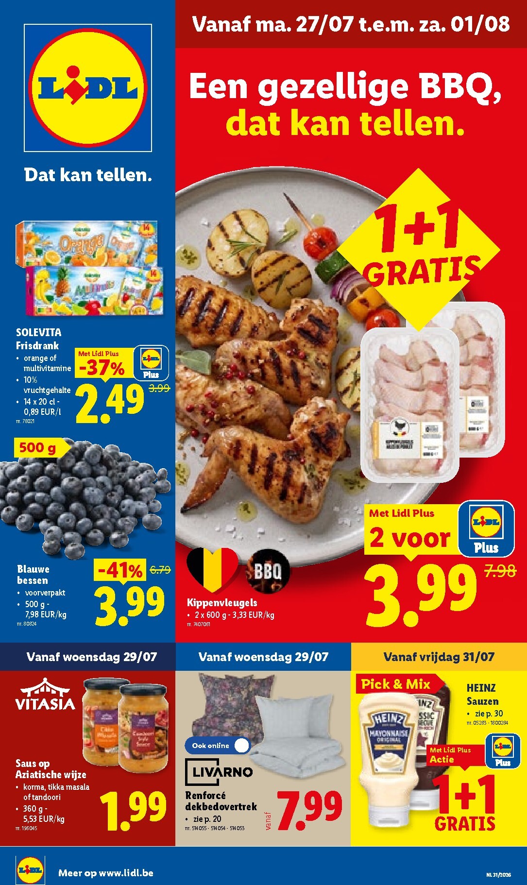 lidl - Lidl folder voor volgende week van maandag 27/07/2026 tot zaterdag 01/08/2026 - page: 1
