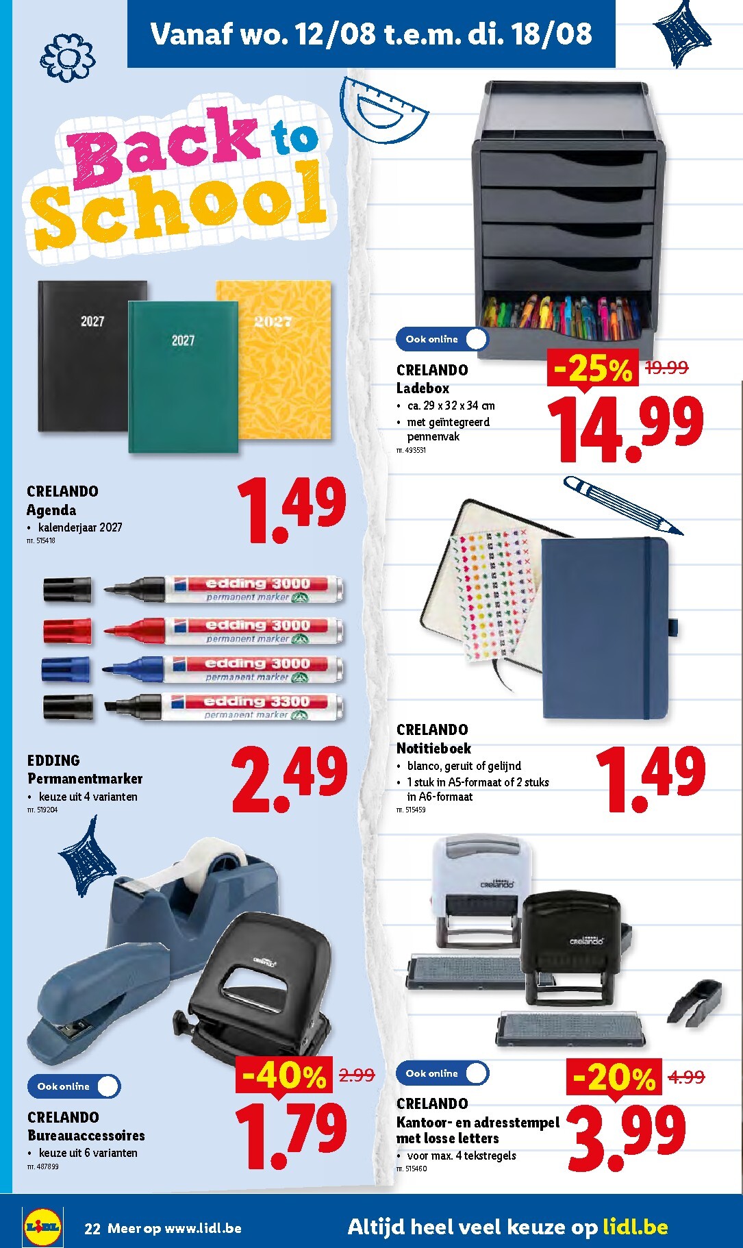 lidl - Lidl folder voor volgende week van maandag 10/08/2026 tot vrijdag 14/08/2026 - page: 22