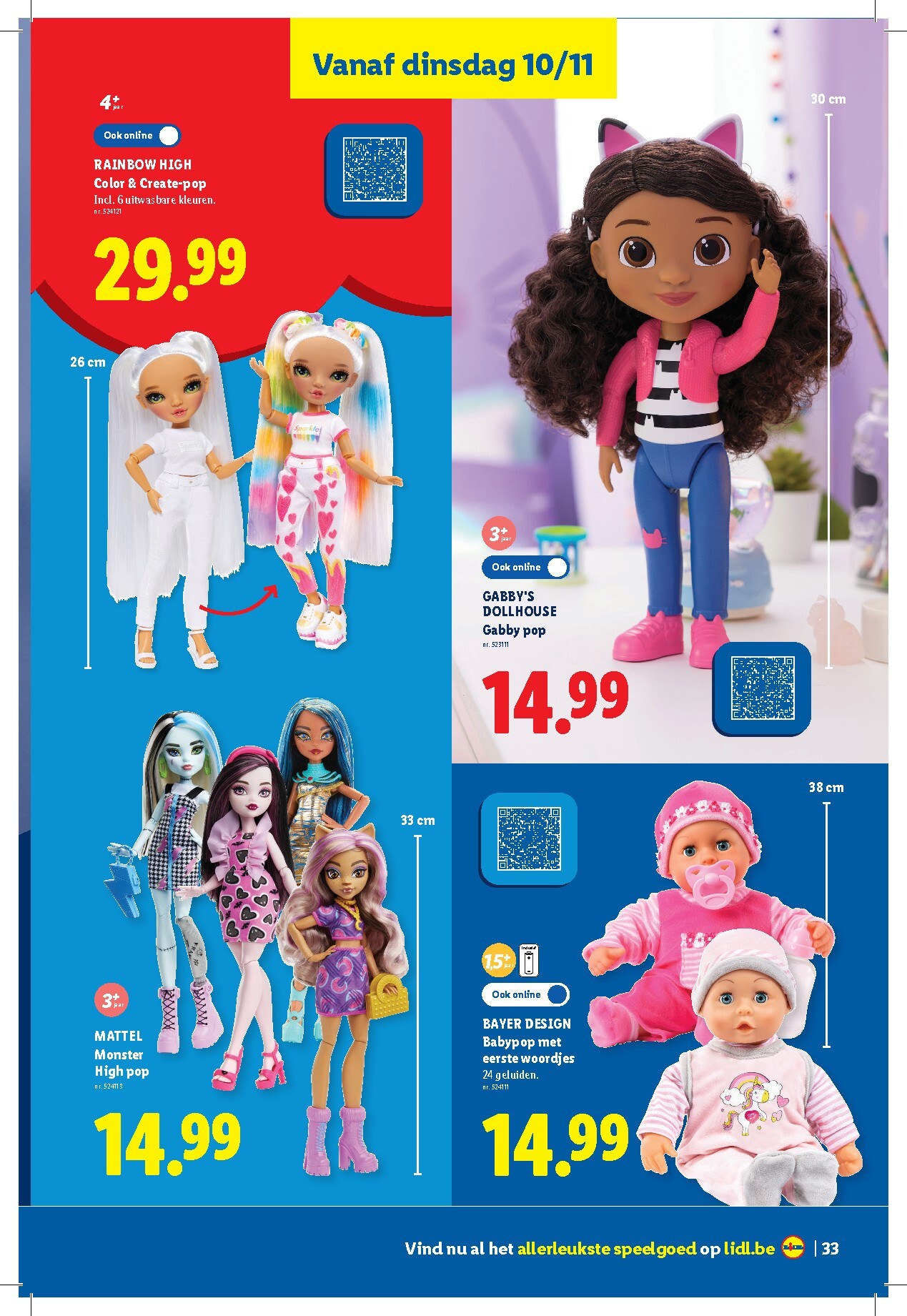 lidl - Lidl - Speelgoedboekje folder voor volgende week van woensdag 21/10/2026 tot dinsdag 24/11/2026 - page: 33
