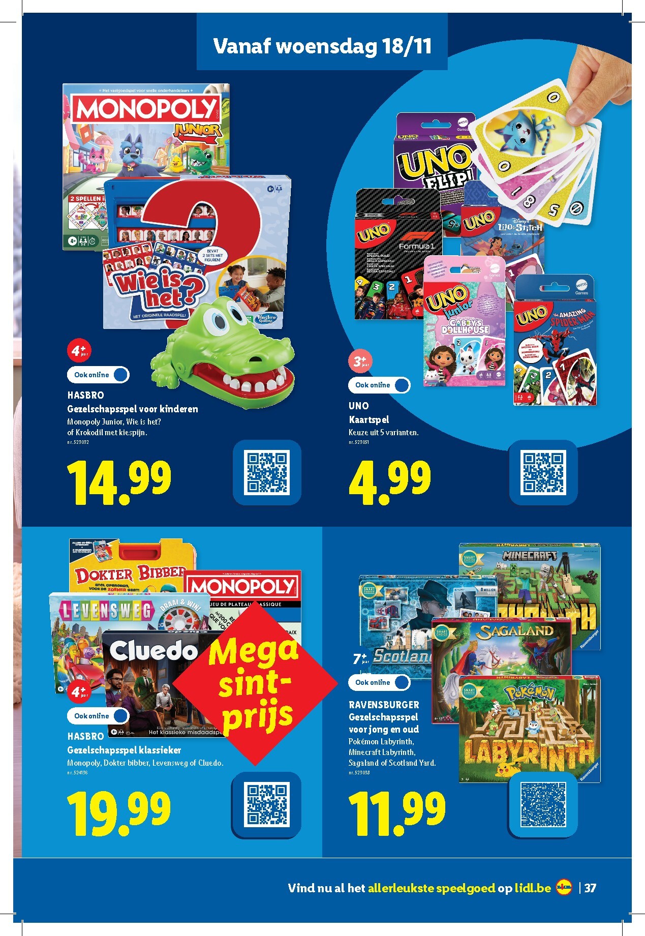 lidl - Lidl - Speelgoedboekje folder voor volgende week van woensdag 21/10/2026 tot dinsdag 24/11/2026 - page: 37